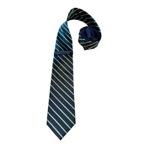 NWT Tommy Hilfiger Tie Stripes Blue Green MSRP $65